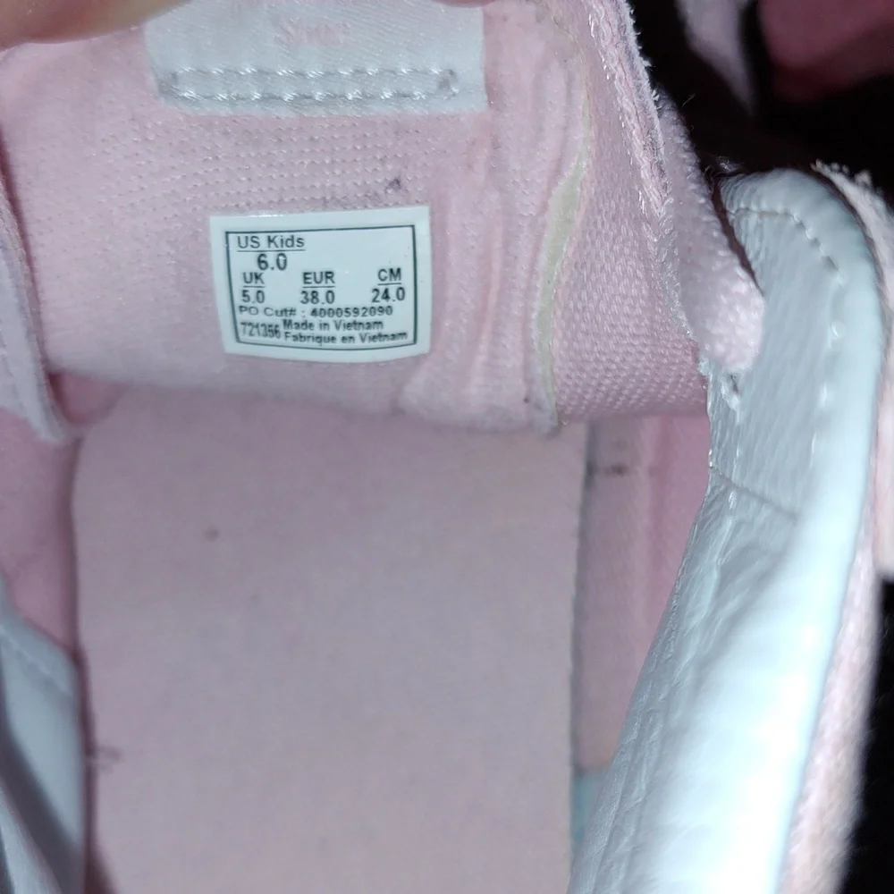 Vans Kids Sk8 Hi Pink Shoes Size 6 - Picture 6 of 6